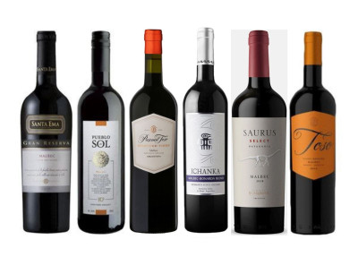 Kolekce vína - Malbec z pěti oblastí