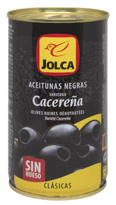 Olivy Jolca černé olivy bez pecky 350 g