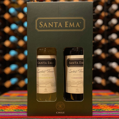 Dárkový set vín Santa Ema Sauvignon Blanc & Carménère